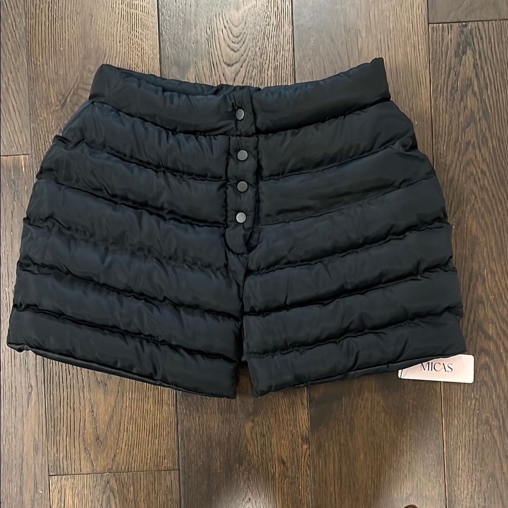Black Puffer Skirt